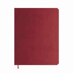 Brepols De Kempen Notitieboek - Gelijnd 17 x 22 cm - Vlakliggend - Bordeaux rood