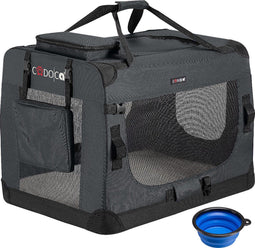 Cadoca Honden & Katten Reismand - Opvouwbaar - 70x52x50cm - Antraciet