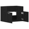 vidaXL - Wastafelkast - 60x38,5x46 - cm - bewerkt - hout - zwart - eikenkleurig