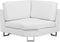 STOCKHOLM - Hoekbank - Wit - Rechterzijde - 290 cm - Leer