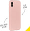 Accezz Liquid Silicone Backcover - iPhone Xs / X - Schokabsorberend - Roze