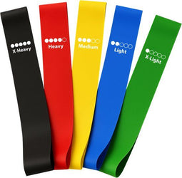 Nuvance Weerstandsbanden Set - 5 Delige Set - 5 Weerstanden - Inclusief eBook - Groen Blauw Geel Rood Zwart (5 stuks)