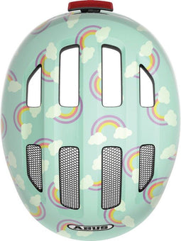 Abus Smiley 3.0 Led - Fietshelm - Kinderen - Blue Rainbow S (45 - 50 cm)