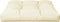 vidaXL - Palletkussen - 80x80x12 - cm - stof - crèmekleurig
