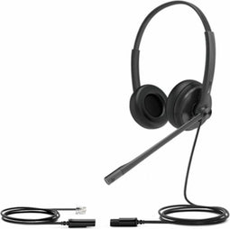 Yealink YHS34 Lite - Binaurale headset - Kristallijne audio - Zwart