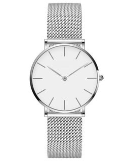 Tyme Ibiza Dames Horloge - Polshorloge - 36mm Waterdicht tot 30m - Wit/Zilverkleurig