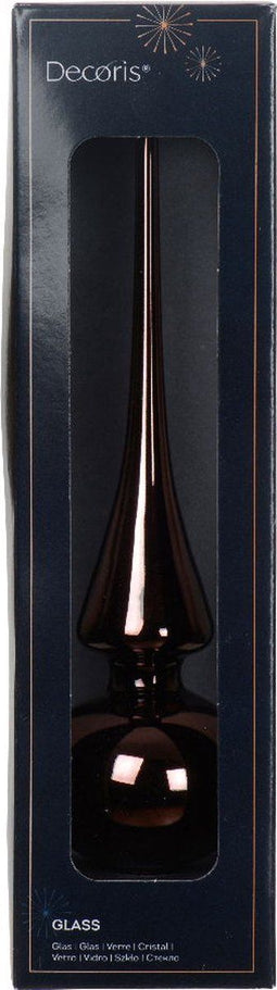 Piek glas d6h26 cm zwarte truffel R