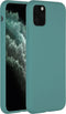 Accezz iPhone 11 Pro Max - Liquid Silicone Backcover - Schokabsorberend - Donkergroen