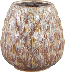 PTMD Robyn Bloempot - H14 x Ø14 cm - Keramiek - Paars