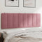 vidaXL - Hoofdbordkussen - 140 - cm - fluweel - roze