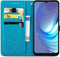 imoshion Hoesje Geschikt voor Motorola Moto G50 Hoesje Met Pasjeshouder - imoshion Mandala Bookcase - Turquoise