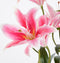Mica Decorations Tijgerlelie Kunstplant in Bloempot Stan - H47 x Ø45 cm - Fuchsia