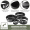 COOCK 6-delige Bakvorm Set - Springvormen met Antiaanbaklaag - 12 tot 28 cm Diameter (6 stuks)