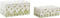 Doos-Juwelenkistje DKD Home Decor Parelmoer Bamboe Tropisch Blad van een plant (25 x 15 x 12 cm)