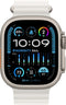 Apple Watch Ultra 2 - GPS + Cellular - 49mm - Titanium kast met Wit Ocean Band