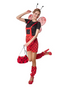DressForFun Marina Lieveheersbeestje Kostuum - Maat S - Tuinbroek met T-shirt en Accessoires - Rood & Zwart
