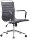 Bureaustoel Amber echt leer Wit hoge rug