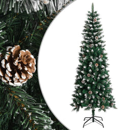 vidaXL - Kunstkerstboom - met - standaard - 240 - cm - PVC - groen