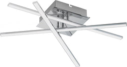 EGLO Lasana 1 - Wand/Plafondlamp - 18W LED - Chroom - Wit