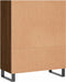 vidaXL - Schappenkast - 69,5x32,5x90 - cm - bewerkt - hout - bruin - eikenkleur