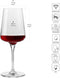 KROSNO - Rode wijnglazen - Set van 6 glazen 500 ml - Elegant ontwerp (set van 6)
