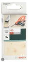 Bosch - 3-delige schuurbandenset voor Black & Decker Powerfile, rode kwaliteit 40, ongeperforeerd, gespannen