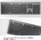 Accezz Draadloos Toetsenbord - Bluetooth - Ergonomisch design QWERTY - Grijs
