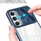 iMoshion Hoesje Geschikt voor Samsung Galaxy S24 Hoesje - iMoshion Camslider Backcover - Donkerblauw