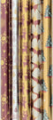 Präsenta cadeaupapier - Assortiment metallic kerstpapier inpakpapier - 5 rollen 200 x 70 cm (5 stuks)