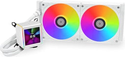 Lian Li Galahad II LCD GA2ALCD28W - All-in-One CPU-koeler - 280mm radiator met RGB en LCD-scherm - Wit