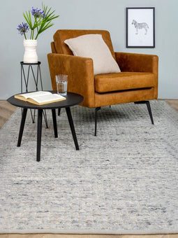 MOMO Rugs Prisma 37 Vloerkleed - 250x300 - Rechthoek - Laagpolig,Structuur Tapijt - Landelijk - Grijs, Meerkleurig