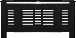 Radiator Ombouw - Verwarming Omkasting - Variabele Breedte 140-190 cm - Zwart
