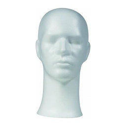 Klika - Pruikenkop wit hoogte 33cm heer - 9 stuks