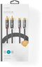 Nedis CATB24205GY50 - RCA Kabel - 500 cm - Grijs