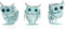 Hyundai Lighting - Dierenlampen - Vintage Owl - set van 3