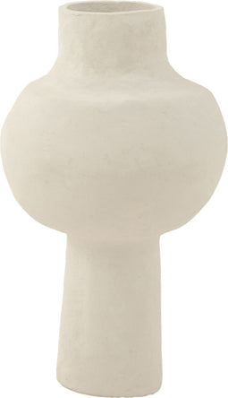 J-Line bloempot Original - papier maché - wit - 50 cm hoog
