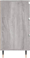 vidaXL - Nachtkastjes - 2 - st - 40x35x69 - cm - bewerkt - hout - grijs - sonoma - eiken