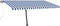 vidaXL - Luifel - vrijstaand - handmatig - uittrekbaar - 400x300 - cm - blauw - en - wit