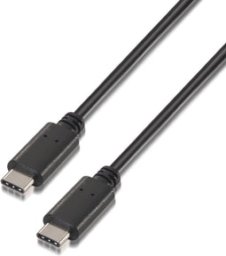 Data / Charger Cable with USB Aisens A107-0058 3 m Black