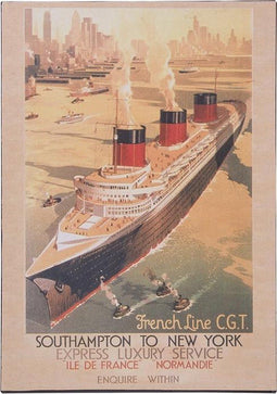 WANDPLAAT ROESTIG METAAL KLEIN - NEW YORK - BATELA