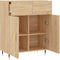 vidaXL - Dressoir - 69,5x34x90 - cm - bewerkt - hout - sonoma - eikenkleurig
