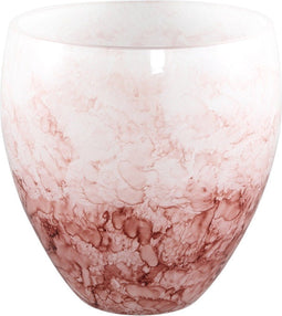PTMD Urish Windlicht - 16 x 16 x 15 cm - Glas - Roze