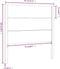 vidaXL - Hoofdbord - 81x4x100 - cm - massief - grenenhout - wit