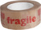 Waarschuwingstape IEZZY 50mmx50m papier bruin/rood | 12 stuks