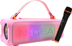 N-Gear Blazooka 703P - Bluetooth Speaker - Karaoke Set met Microfoon - Roze