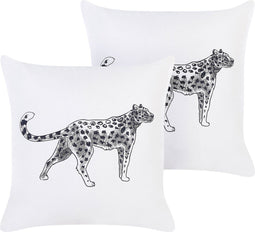 MARULA - Sierkussen set van 2 - Wit - 45 x 45 cm - Katoen