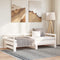 vidaXL - Uitschuifbare - slaapbank - zonder - matras - 80x200 - cm - wit