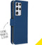 Accezz Galaxy S21 Ultra - Flip Cover - Krasbestendig Schokbestendig - Donkerblauw