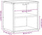 vidaXL - Nachtkastjes - 2st - wandgemonteerd - 40x31x39,5cm - grijs - sonoma - eiken