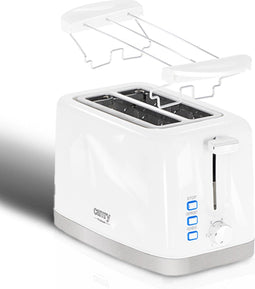 Broodrooster - 6 standen - Wit - Broodroosters - Broodrooster retro - 900W